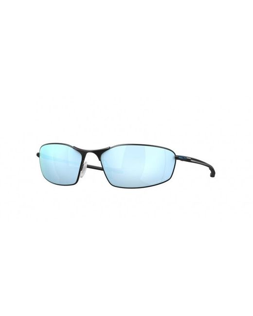 Oakley Black Oo4141 Whisker 414111 Sunglasses Metal Light Round Prizm for men