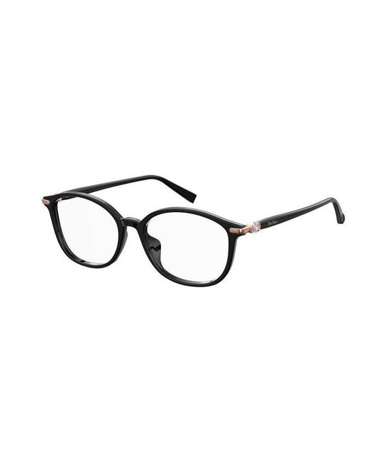 Max Mara Black Mm 1403/F 807 Optical Frames Outlet Plastic Round