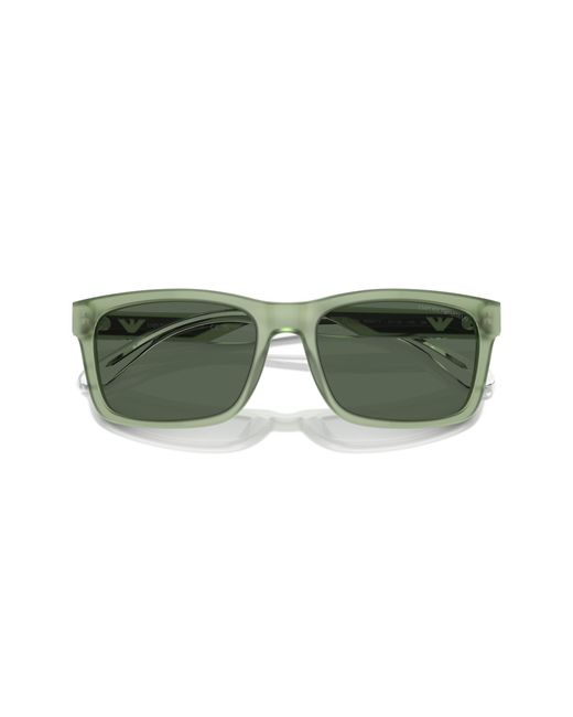 Emporio Armani Green Ea4224 609471 Sunglasses Acetate Squared Normal for men
