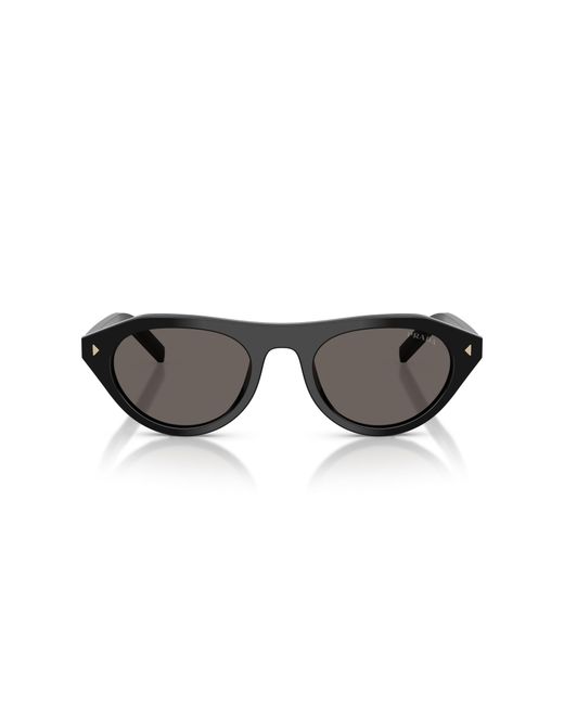 Prada Black Pr B15S 16K731 Sunglasses Acetate Geometric Normal