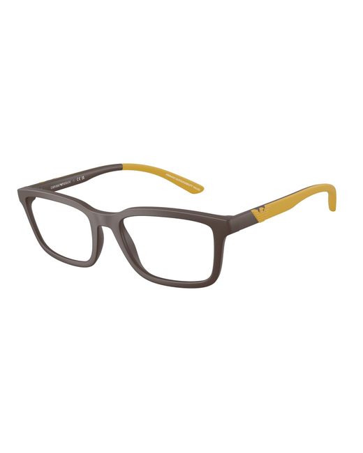 Emporio Armani Black Ea3259 6258 Optical Frames Injected Squared Normal for men