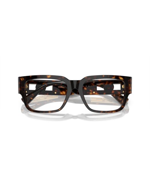 Versace Black Ve3350 108 Optical Frames Acetate Transparent Squared Normal for men