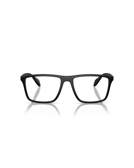Emporio Armani Black Ea3230 5001 Optical Frames Injected Transparent Pillow Normal for men
