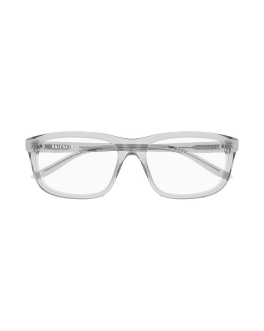 Balenciaga Black Bb0438O 005 Optical Frames Acetate Transparent Squared for men