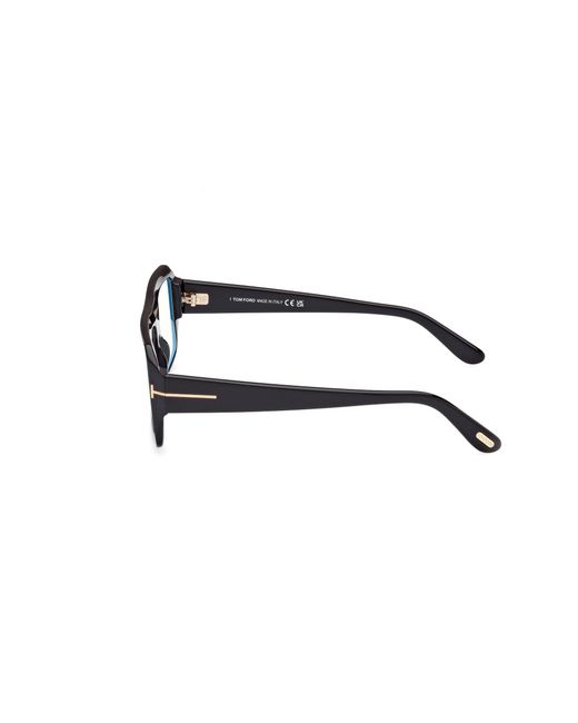 Tom Ford Black Ft5903-B 001 Optical Frames Acetate Squared Normal for men