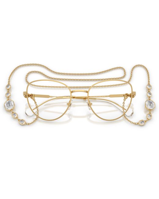 Swarovski Black Sk1022 4039 Optical Frames Metal Cat Eye Normal