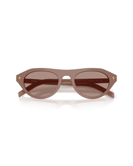 Prada Black Pr B15S 28D02T Sunglasses Acetate Geometric Normal