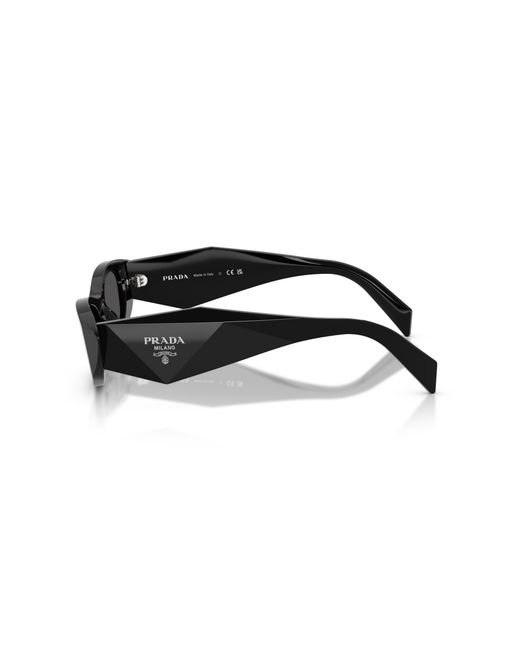 Prada Black Pr B16S 16K08Z Sunglasses Acetate Round Normal