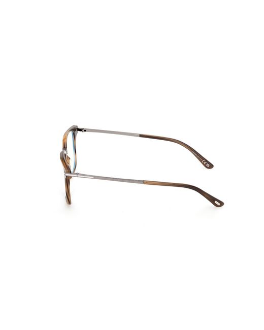 Tom Ford Black Ft6124-B 055 Optical Frames Acetate Squared Normal for men