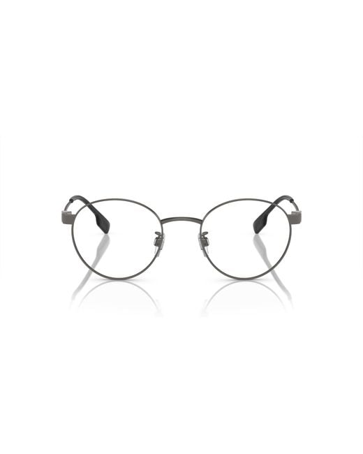 Burberry Black Be1384Td 1003 Optical Frames Titanium Transparent Round Normal for men