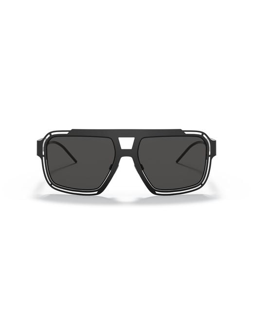 Dolce & Gabbana Black Dg2270 327687 Sunglasses Metal Squared Normal for men