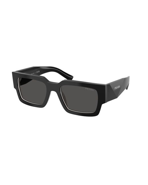 Prada Black Pr B17S 16K08Z Sunglasses Acetate Squared Normal for men