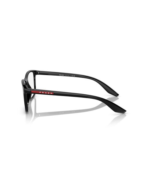 Prada Linea Rossa Black Ps 01Qv 1Ab1O1 Optical Frames Nylon Transparent Pillow Normal for men