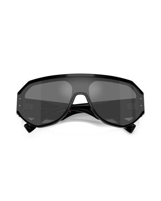Dolce & Gabbana Black Dg4481 501/6G Sunglasses Acetate Pilot Mirrored for men