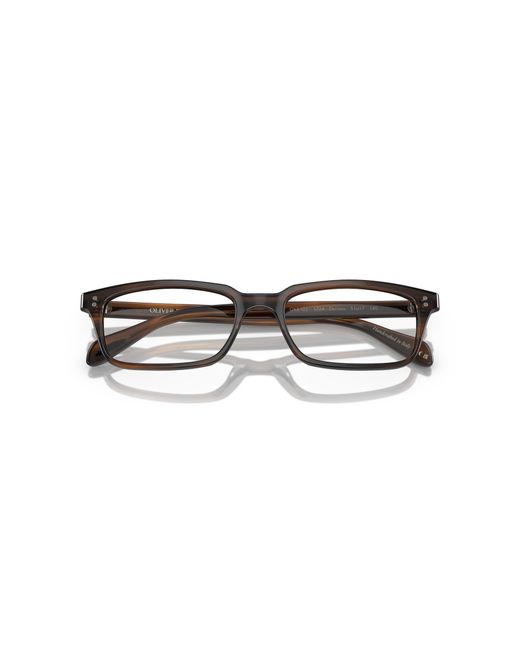 Oliver Peoples Black Ov5102 Denison 1724 Optical Frames Acetate Transparent Squared Normal for men