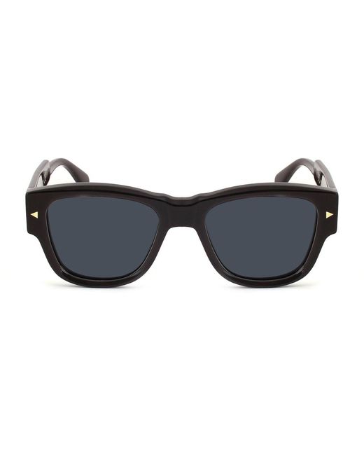 Xlab Black Luzon Sunglasses Acetate Light Squared Normal Shaded