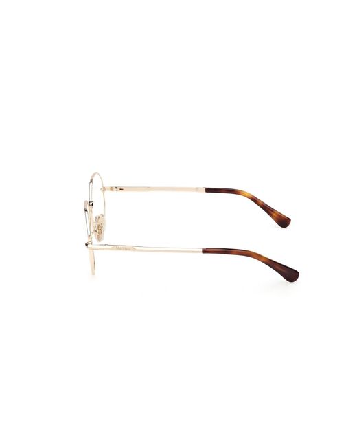 Max Mara Black Mm5207 032 Optical Frames Metal Geometric Normal