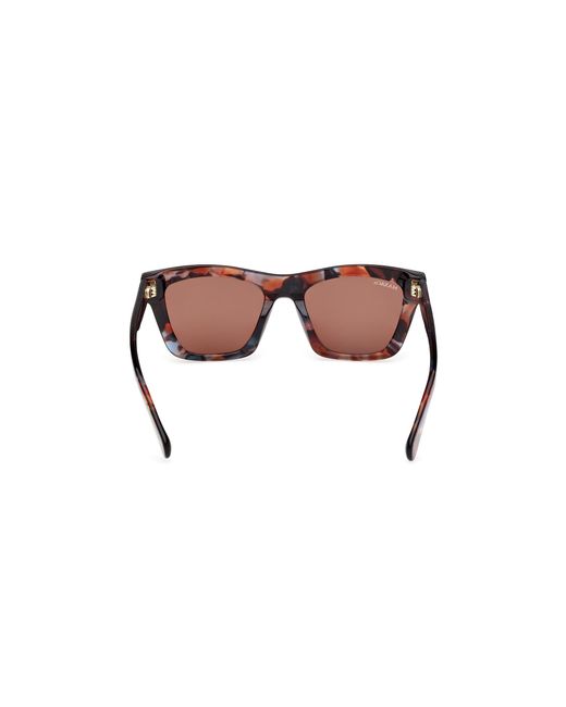 MAX&Co. Black Mo0145 54E Sunglasses Acetate Squared Normal
