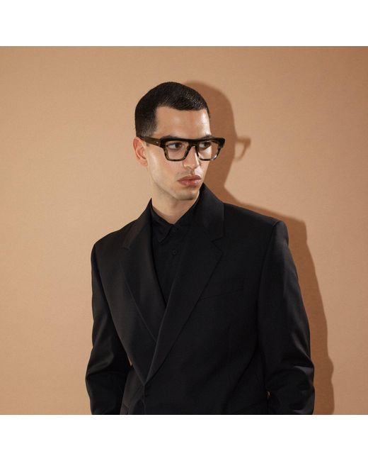 Xlab Black Carney Optical Frames Acetate Squared Anti-Glare Anti-Glare for men