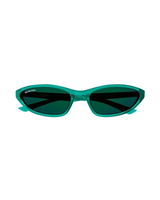 Balenciaga Green Bb0402S 005 Sunglasses Acetate Round