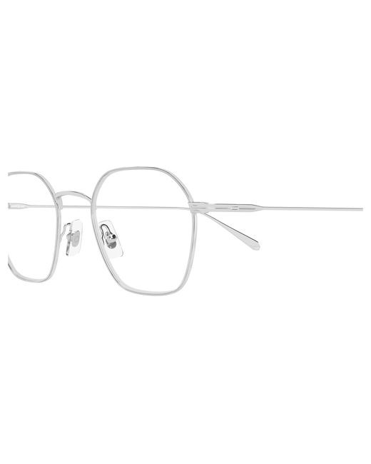 Montblanc Black Mb0476Oa 002 Optical Frames Metal Transparent Geometric for men