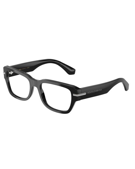 Dolce & Gabbana Black Dg3408 501 Optical Frames Acetate Transparent Squared Normal for men