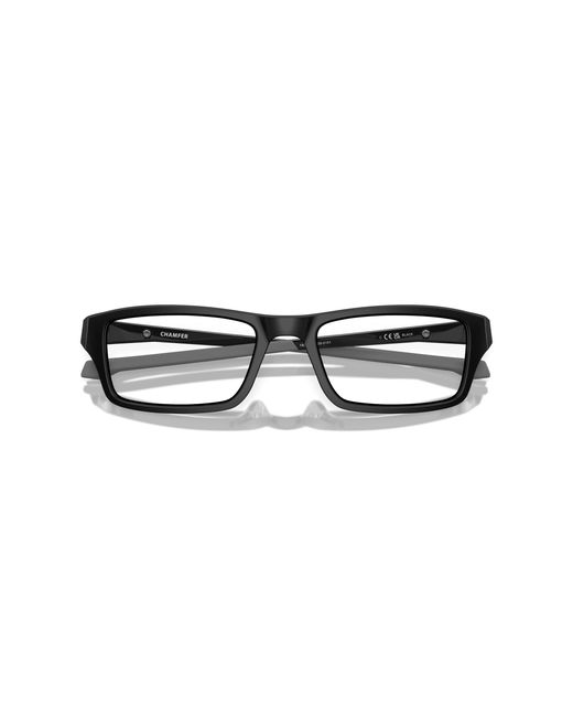 Oakley Black Ox8039 Chamfer 803901 Optical Frames Plastic Squared for men