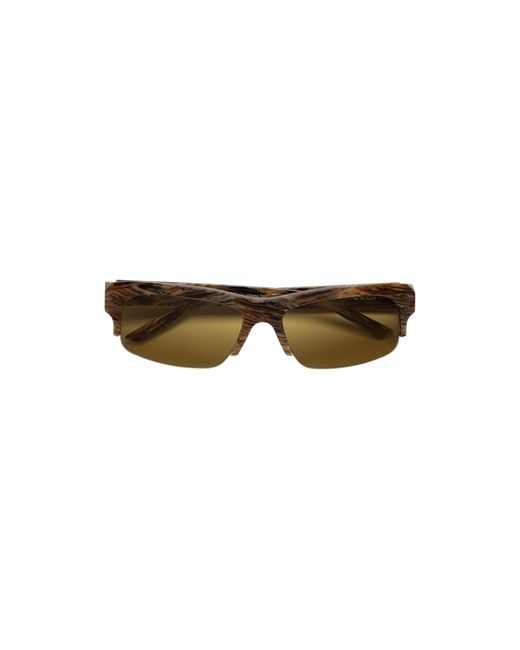 Retrosuperfuture Black Umq Scatto Graffiato Sunglasses Acetate Geometric Normal