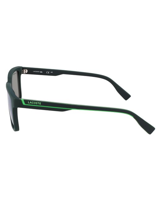 Lacoste Black L6032S 301 Sunglasses Bio-Inject Squared Normal Flash for men