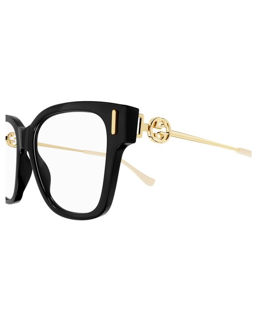 Gucci Black Gg1204O 001 Optical Frames Acetate Squared