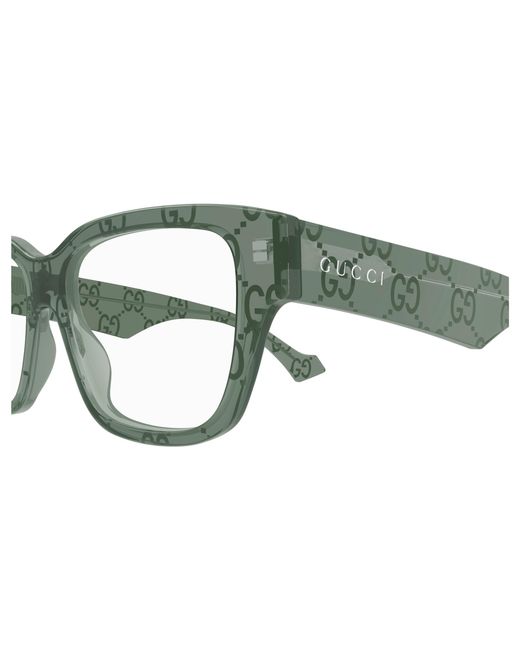 Gucci Black Gg1428O 012 Optical Frames Acetate Transparent Squared for men