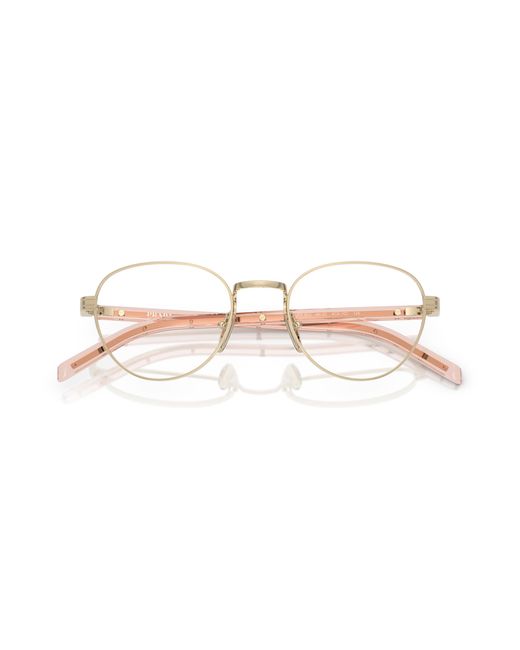 Prada Black Pr B53V Acx1O1 Optical Frames Metal Round Normal
