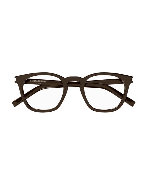 Saint Laurent Black Sl 28 Opt 009 Optical Frames Acetate Transparent Round