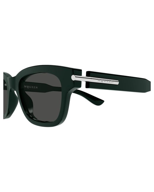 McQueen Black Am0497S 004 Sunglasses Acetate Squared