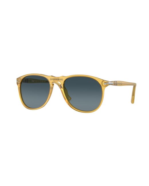 Persol Black Po9649S 204/S3 Sunglasses Plastic Pilot Polarized Shaded for men