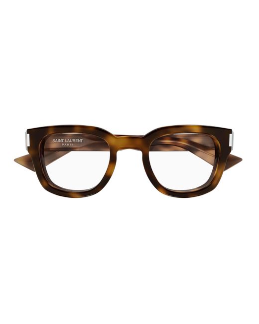 Saint Laurent Black Sl 838 Opt 003 Optical Frames Acetate Transparent Round