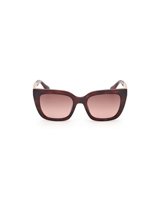 MAX&Co. Black Mo0157 52F Sunglasses Injected Cat Eye Normal