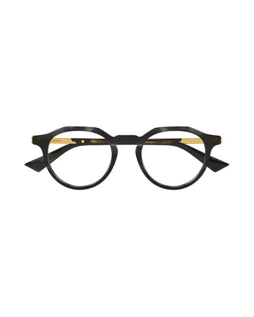 Bottega Veneta Black Bv1263O 005 Optical Frames Acetate Transparent Round for men