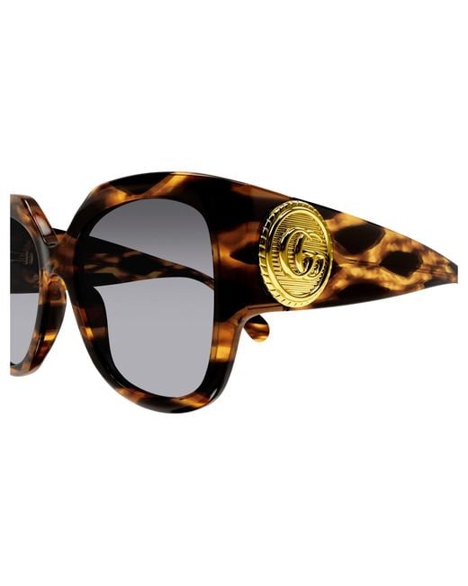 Gucci Black Gg1407S 002 Sunglasses Acetate Squared Normal Shaded