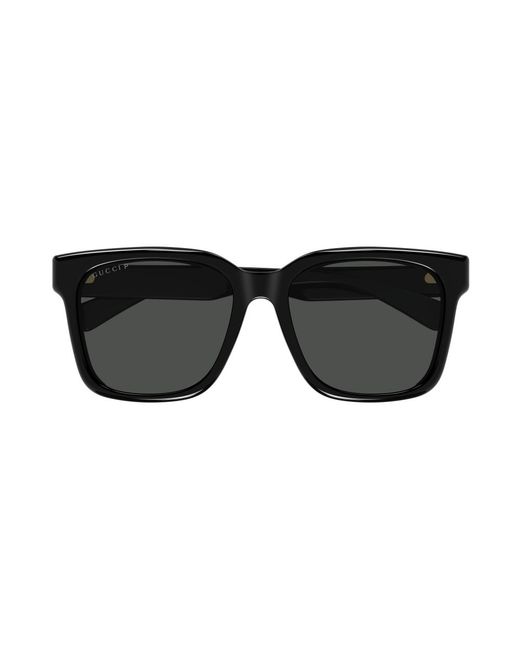 Gucci Black Gg1175Sk 001 Sunglasses Acetate Squared Polarized