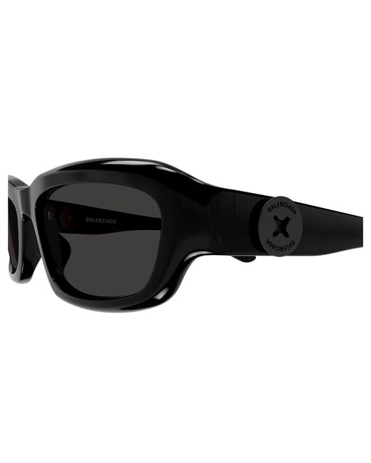 Balenciaga Black Bb0409S 001 Sunglasses Acetate Squared
