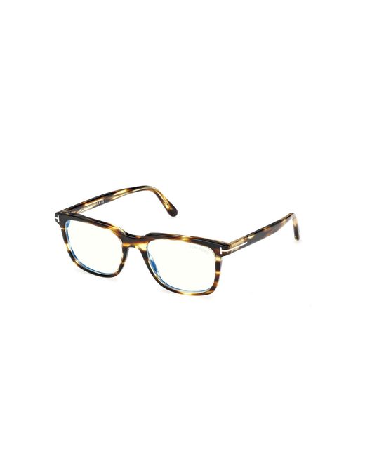 Tom Ford Black Ft6080-B 055 Optical Frames Acetate Squared Normal for men