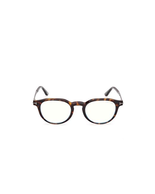Tom Ford Black Ft6125-B 052 Optical Frames Acetate Round Normal for men