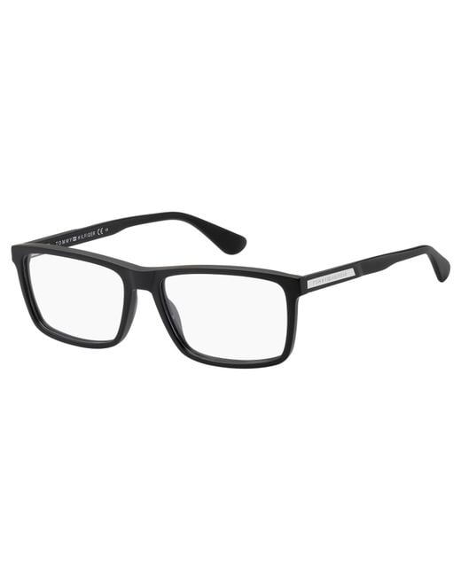 Tommy Hilfiger Black Th 1549 003 Optical Frames Acetate Squared for men