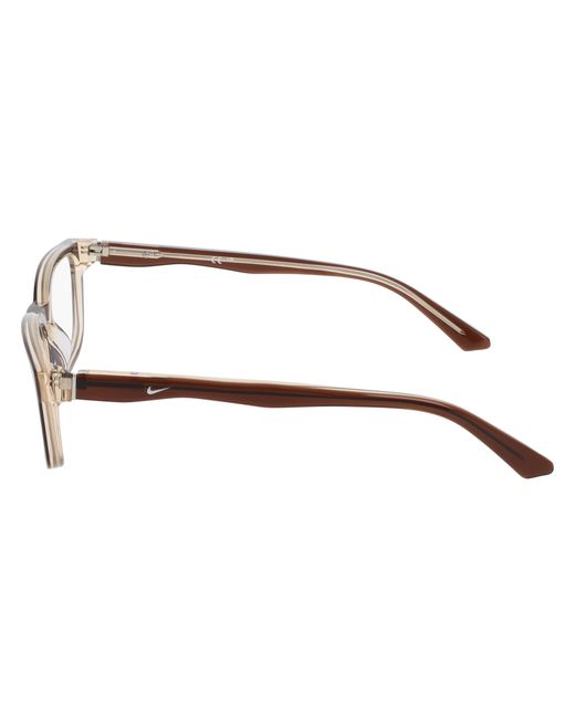 Nike Black 7181 211 Optical Frames Acetate Squared Normal for men