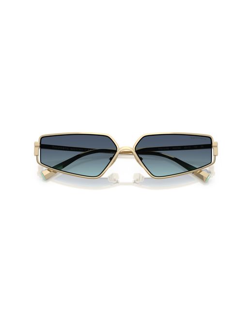 Tiffany & Co Black Tf3113Kb 62239S Sunglasses Metal Geometric Normal Shaded