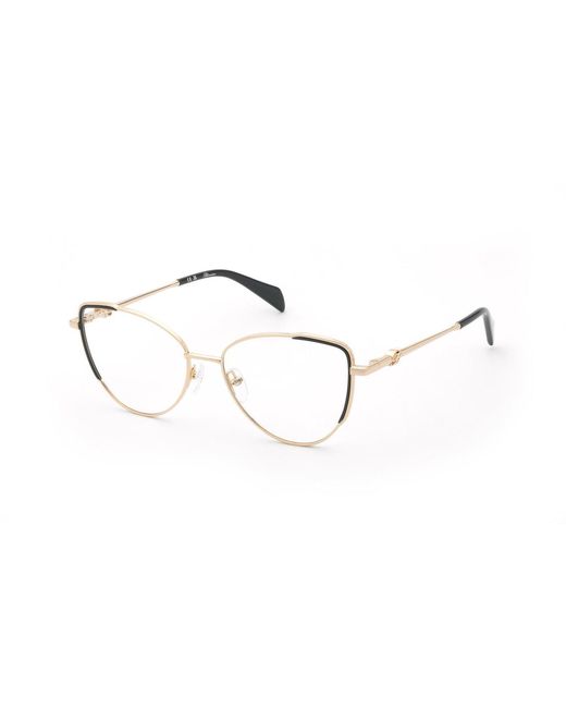 Blumarine Black Vbm234 08Fc Optical Frames Metal Butterfly