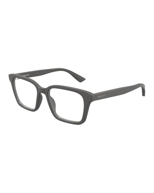 McQueen Black Am0566O 003 Optical Frames Acetate Transparent Squared
