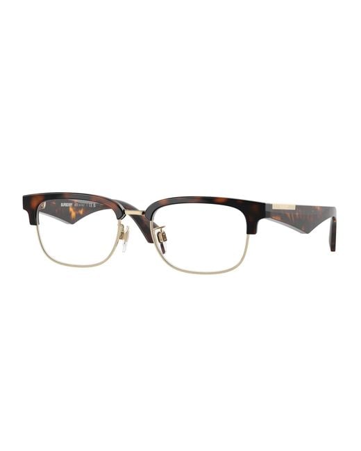 Burberry Black Be2424D 3002 Optical Frames Injected Transparent Squared Normal for men