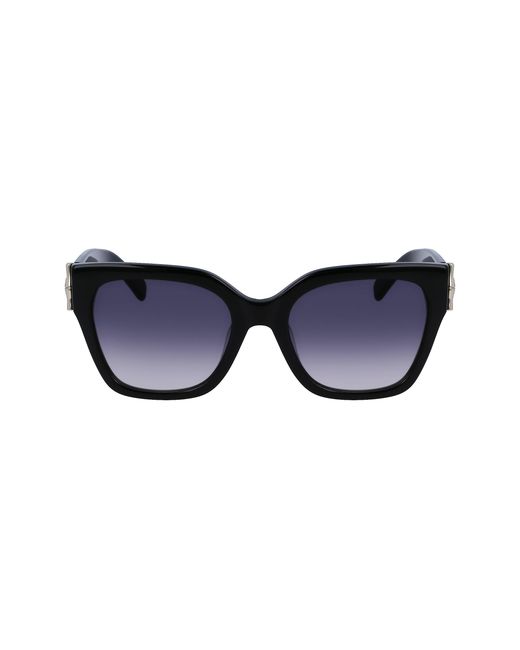 Longchamp Black Lo732S 001 Sunglasses Acetate Squared Normal Normal
